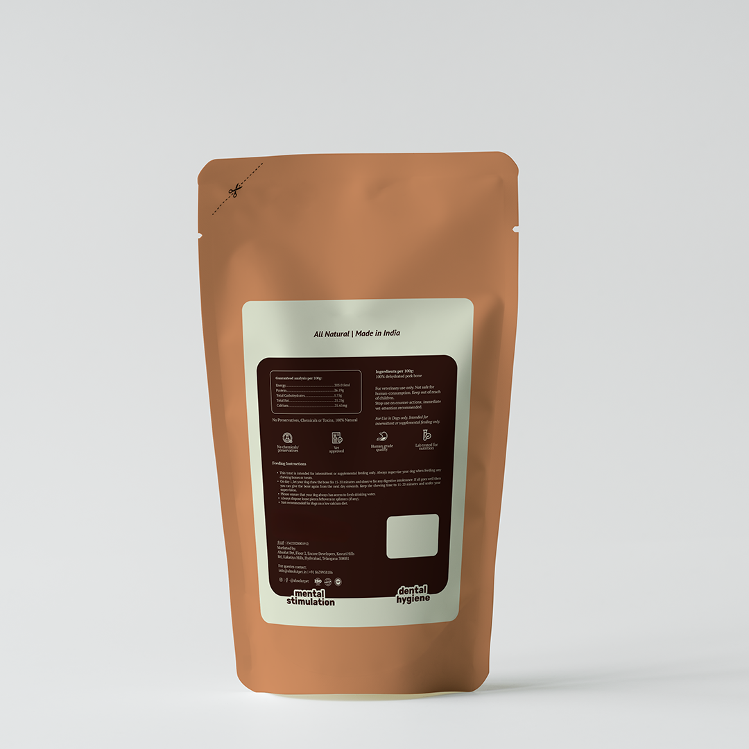 Pork Bone - Natural Chew Toy