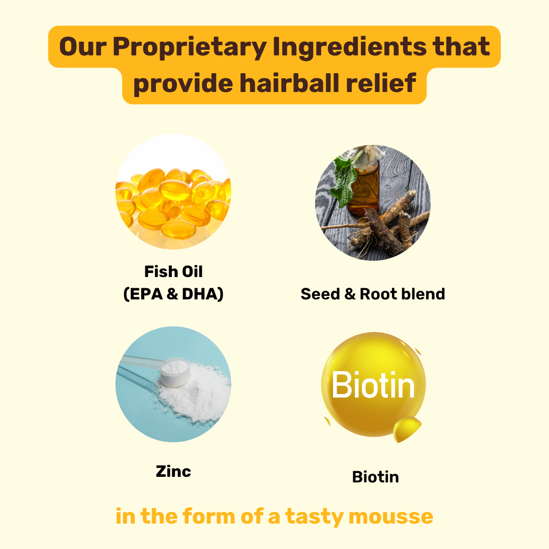 Cat Hairball Relief Mousse