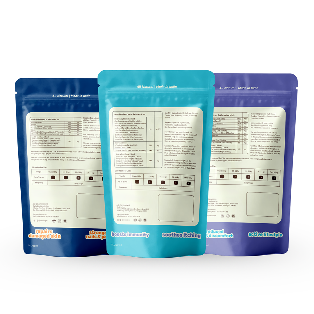 Probiotic, Hip & Joint, Skin & Coat Combo