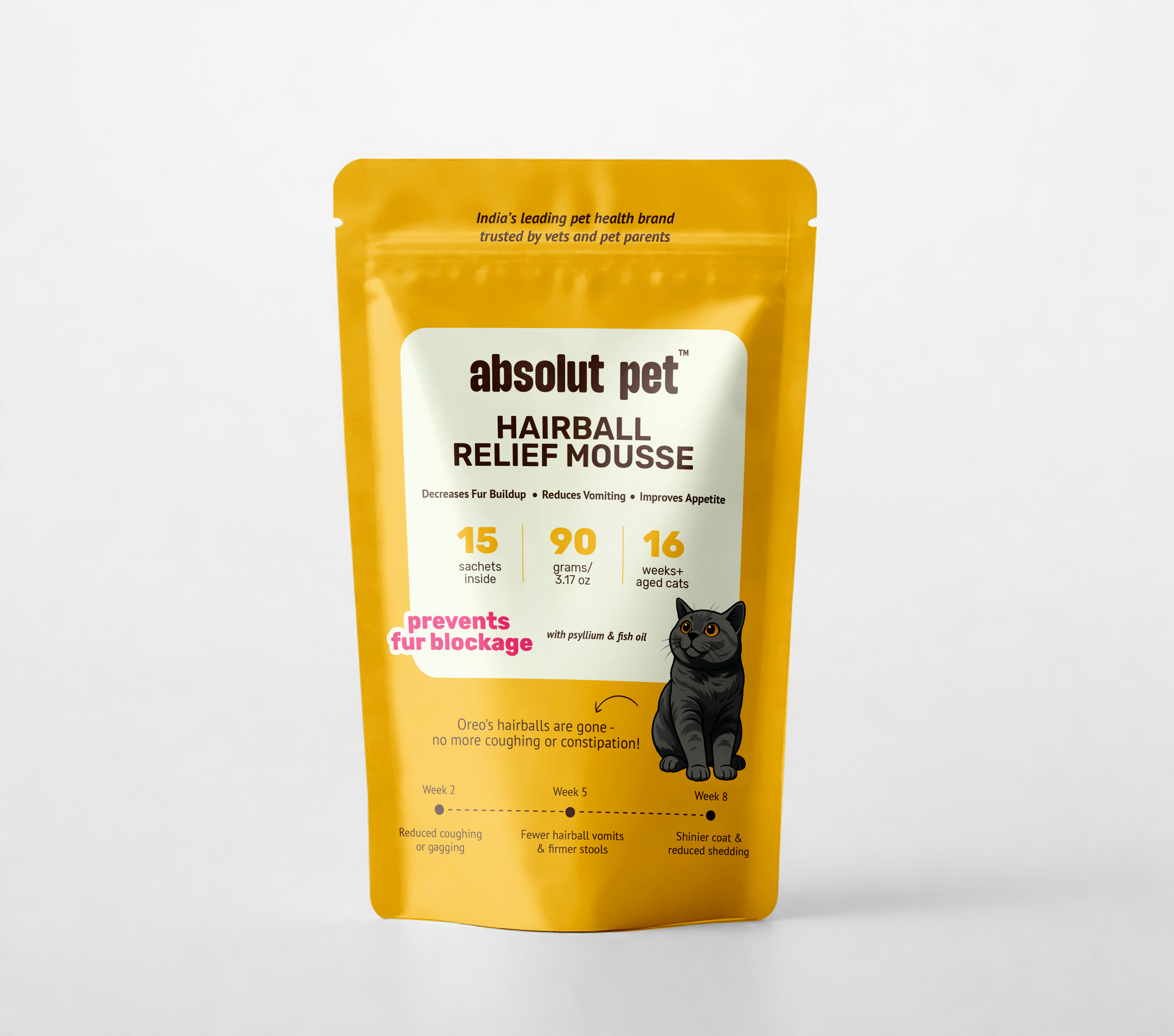 Cat Hairball Relief Mousse