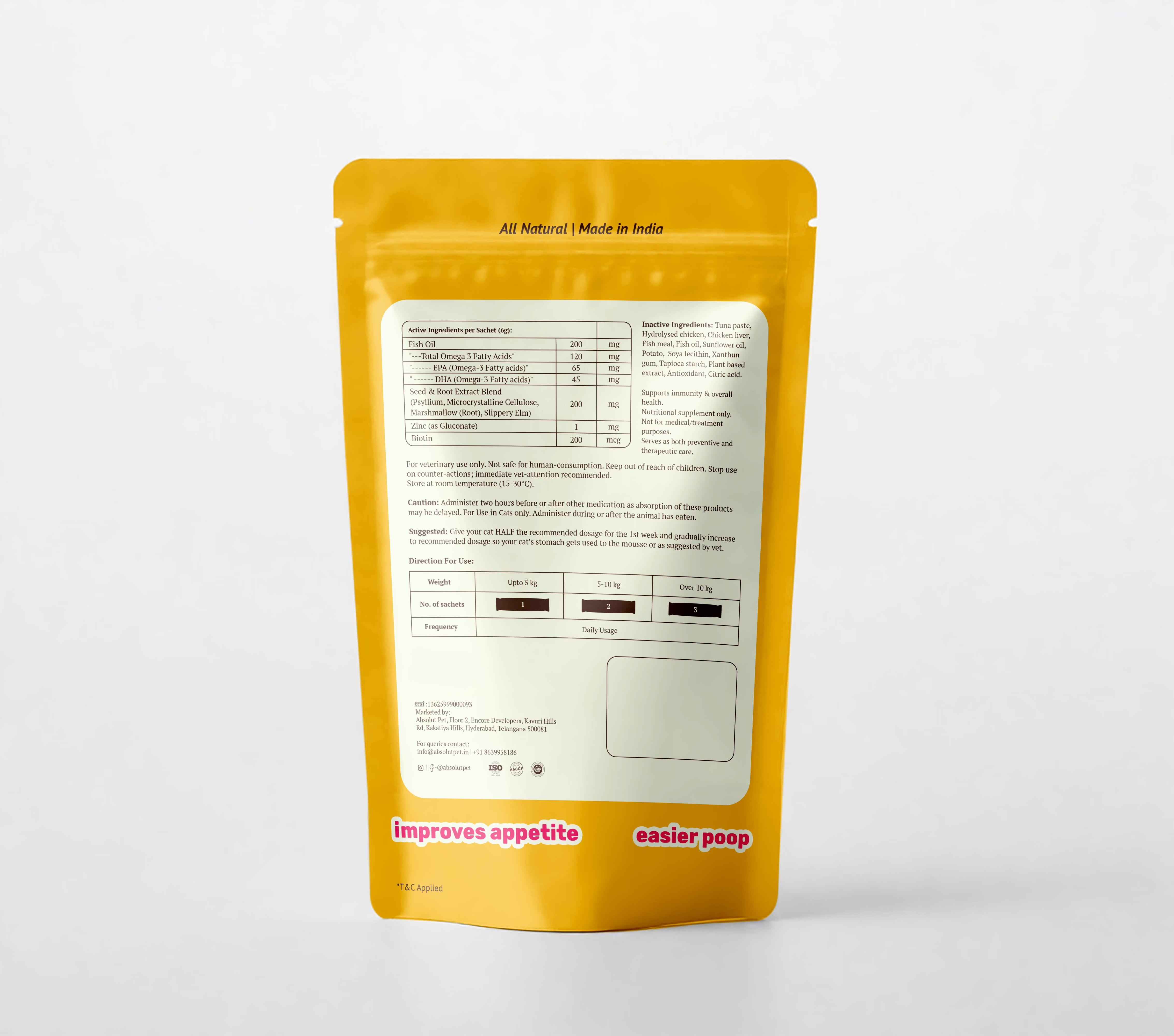 Cat Hairball Relief Mousse